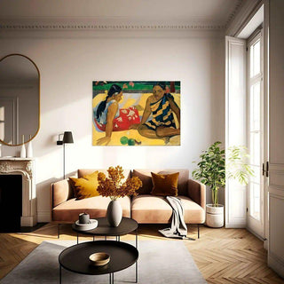 Deux Femmes Tahitiennes - Paul Gauguin | Reproduction Tableau Décoration murale affiche copie