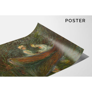 Deux femmes en barque - Claude Monet | Reproduction Tableau Décoration murale affiche copie