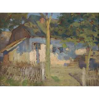 Devant la maison - Ľudovít Čordák | Reproduction Tableau Décoration murale affiche copie