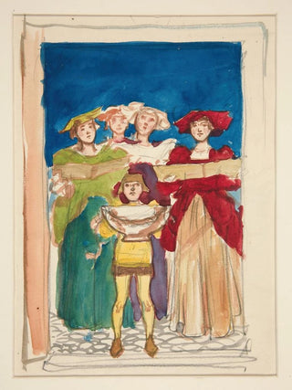 Edwin Austin Abbey - Sketch for Christmas Card.webp