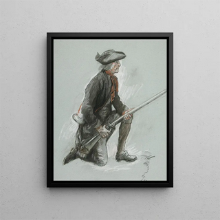 Edwin Austin Abbey - Study for a figure in Valley Forge mural at the state capitol building in Harrisburg Pennsylvania.webp