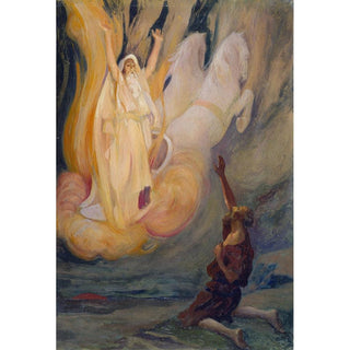 Elie monte dans un char de feu - James Tissot | Reproduction Tableau Décoration murale affiche copie