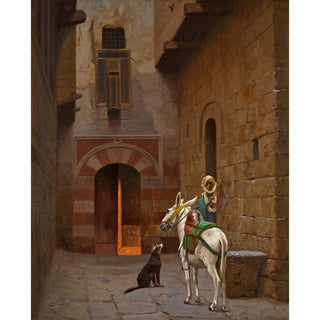 En attendant le maître - Jean-Léon Gérôme | Reproduction Tableau Décoration murale affiche copie