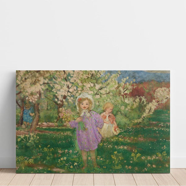 Reproductie van het schilderij Kinder in een bloeiende boomgaard - Henri Lebasque