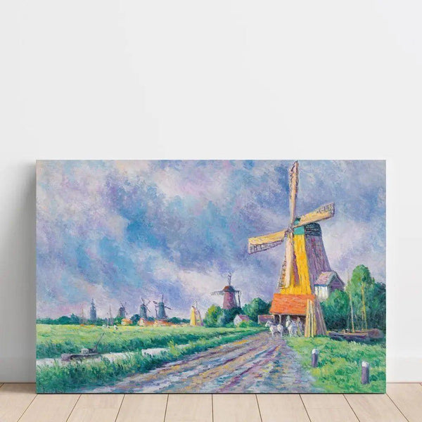 Reproductie van het schilderij Omgeving van Rotterdam - Maximilien Luce