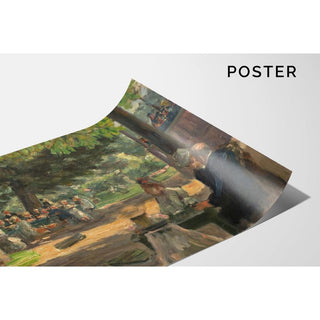 Étude pour le jardin de restauration à Leiden - Max Liebermann | Reproduction Tableau Décoration murale affiche copie