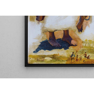 Études de têtes, pieds et mains - Ludwig Deutsch | Reproduction Tableau Décoration murale affiche copie