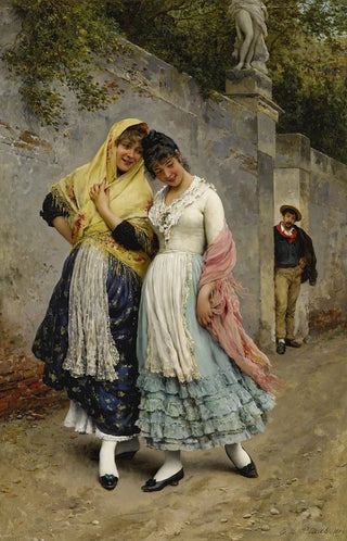 Eugen von Blaas - The Flirtation.webp