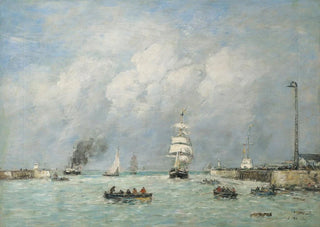 Eugne Boudin - Le Havre entre du port.webp