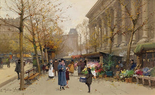 Eugne GalienLaloue - Flower Market La Madeleine.webp