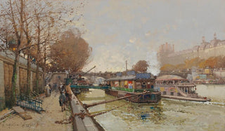Eugne GalienLaloue - Le Quai de la Seine.webp