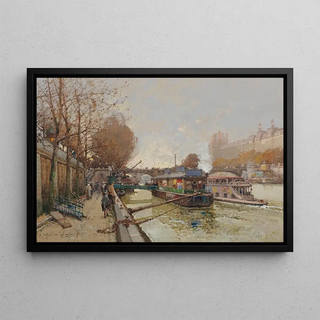 Eugne GalienLaloue - Le Quai de la Seine.webp
