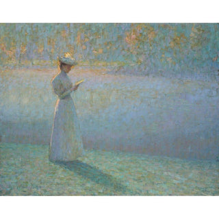 Femme Lisant dans un Paysage - Henri Le Sidaner | Reproduction Tableau Décoration murale affiche copie