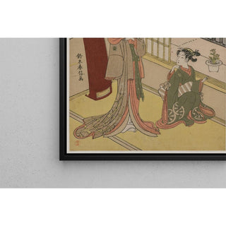 Femme et servante - Suzuki Harunobu | Reproduction Tableau Décoration murale affiche copie