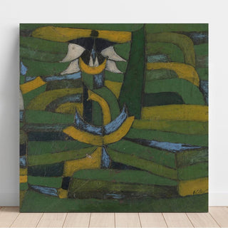 Fleur blanche dans le jardin - Paul Klee | Reproduction Tableau Décoration murale affiche copie