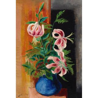 Fleurs dans un Vase - Moïse Kisling | Reproduction Tableau Décoration murale affiche copie