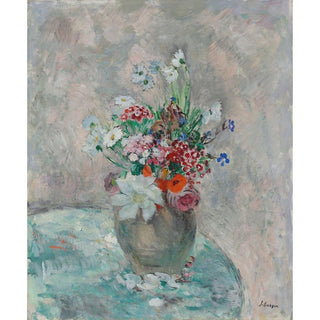 Fleurs dans un vase - Henri Lebasque | Reproduction Tableau Décoration murale affiche copie