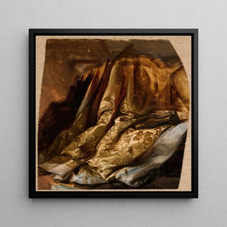 Jzef Simmler - Fragment of the Cover of Quinns Bed Study to the Painting The Death of Barbara Radziwi.webp