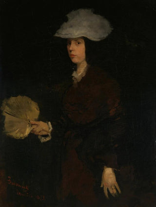 Frank Duveneck - Lady with Fan.webp
