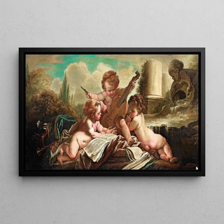 Franois Boucher - Les Petits Oiseleurs Les Enfants Musiciens.webp