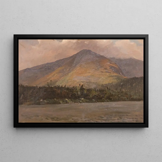 Frederic Edwin Church - Mt Katadhin Showing Pomola and the Great Basin from Sandy Bottom Pond.webp
