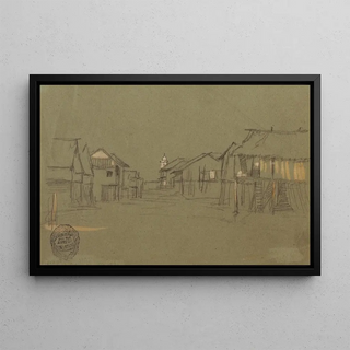 Frederic Edwin Church - Street Leading to a ChurchGuayaquil Ecuador.webp