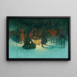 Frederic Remington - A Halt In The Wilderness.webp