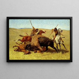 Frederic Remington - The Buffalo Hunt.webp