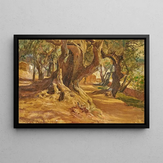 Frederick Arthur Bridgman - Tree Trunk.webp