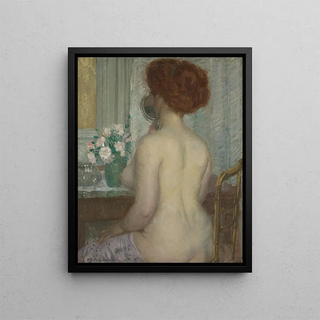 Frederick Carl Frieseke - Woman at a Dressing Table.webp