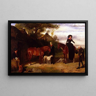 Friedrich Wilhelm Keyl - At the Blacksmiths Shop.webp