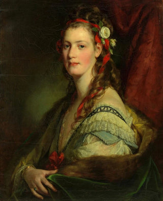 Friedrich von Amerling - Marie Paterno geb Nemetschke spter Amerling bzw Hoyos 4 Frau des Knstlers.webp