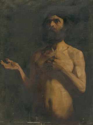 Gejza Kukn - Study of Nude of Old Man.webp