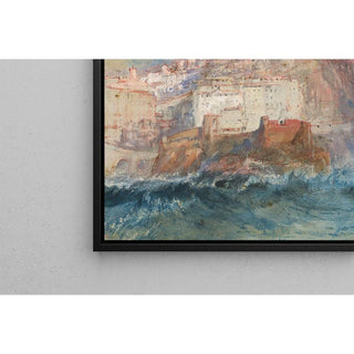 Gênes, vue depuis la mer, regardant vers l'église Santa Maria Assunta de Carignano - Joseph Mallord William Turner | Reproduction Tableau Décoration murale affiche copie