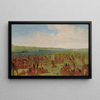 George Catlin - BallPlay of The Women Prairie Du Chien.webp