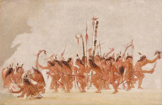 George Catlin - Braves Dance Ojibwa.webp