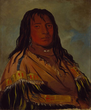 George Catlin - ChTeeWahNeChe No Heart Chief of The WahNeWatchToNeeNah Band.webp