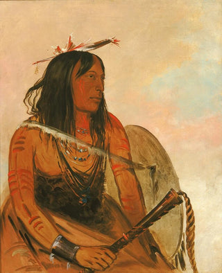 George Catlin - IshARYeh He Who Carries a Wolf a Distinguished Brave.webp
