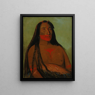 George Catlin - Mhtothpa Four Bears Second Chief in Mourning.webp