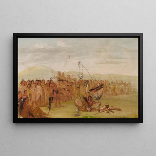 George Catlin - SelfTorture In a Sioux Religious Ceremony.webp