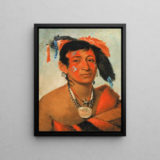 George Catlin - ShaWNo The South a Noted Warrior.webp