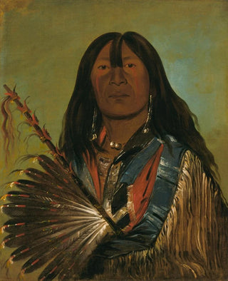 George Catlin - ShnKa The Dog Chief of The Bad Arrow Points Band.webp