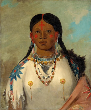 George Catlin - TsSeWoNaTs She Who Bathes Her Knees Wife of The Chief.webp