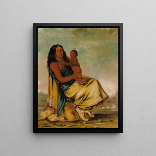 George Catlin - WhCheeTe Wife of ClerMnt And Child.webp