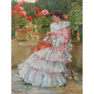 Geraniums - Childe Hassam | Reproduction Tableau Décoration murale affiche copie