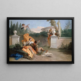 Giovanni Battista Tiepolo - Rinaldo and Armida in Her Garden.webp