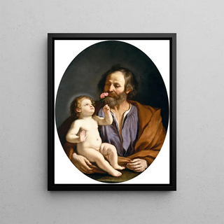 Guercino - Saint Joseph with the Christ Child.webp