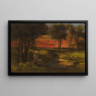 Gustave Courbet - Breton spinner.webp