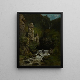 Gustave Courbet - Landscape with a Waterfall.webp