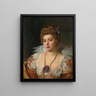Gustave Jean Jacquet - Portrait dune femme portant des perles.webp
